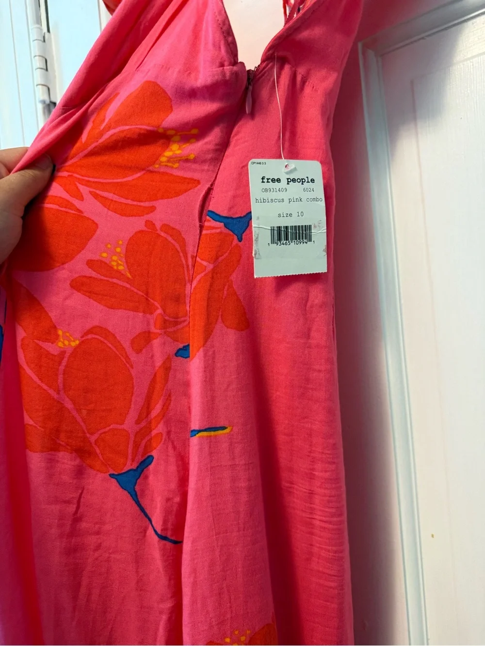 Free People Pink Floral High-Low Dress